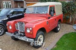 Land Rover Series 3 88, 1973 Tax Exempt, Unleaded, Overdrive, Capstan Winch