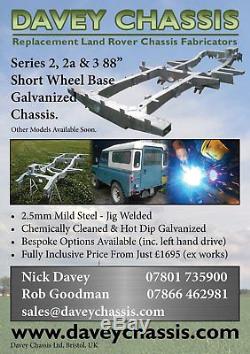 Land Rover Series 3 III SWB 88 Brand New Galvanized Chassis