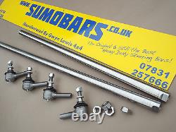 Land Rover Series 3 STAINLESS STEEL Steering Bars + Track Rod Ends SUMOBARS