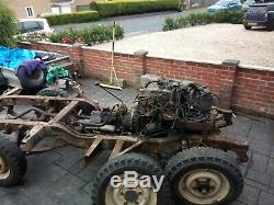 Land Rover Series 3 SWB rolling chassis with engine and gearbox