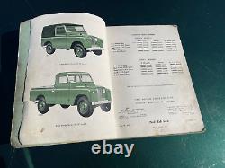 Land Rover Series 88 109 workshop manual 1961 2rd Ed Part no 4220 classic car