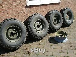 Land Rover Series Deep Dish Wheels x 5 Ref 569204 / 1 Ton