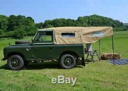 Land Rover Series & Defender Hood Extender Sand Canvas New Canopy Awning