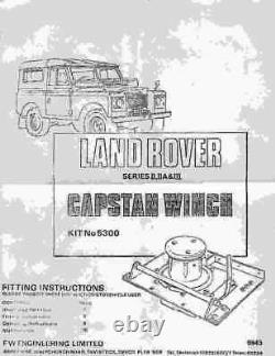 Land Rover Series Fairey Capstan Winch Drive Line Parts Shaft & Actuating Spring