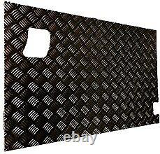 Land Rover Series III Black Chequer Plate Rear Door Outer Cover