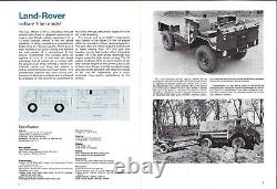 Land Rover Series III Military Vehicles 1976 UK Market Sales Brochure