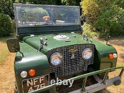 Land Rover Series One 80 lights through grill 1950