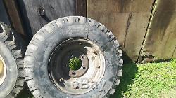 Land Rover Series Split Rims With Tyres X5