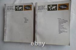 Land Rover Workshop manual Parts one & two series 11 & 11A Part numbers 606407/8