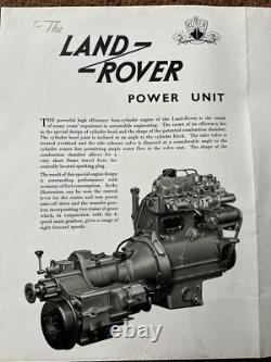 Land Rover series 1 2 Dealer Brochure original 2 T Cuneo Part S Art Manual 80