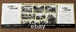 Land Rover series 1 2 Dealer Brochure original 2 T Cuneo Part S Art Manual 80