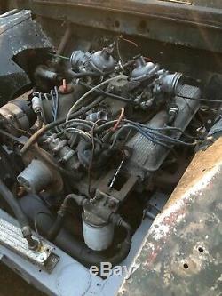 Land Rover series 1 one 80 V8 1950 project lights through the grill
