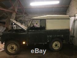 Land Rover series 2. Petrol. 4 cylinder. Ex military car
