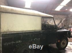 Land Rover series 2. Petrol. 4 cylinder. Ex military car