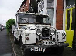Land Rover series one 107 with 107 reg