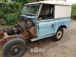 Land rover series 2 2a 3 swb 88 1966 tax mot exempt project hardtop