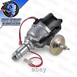Lucas 25D Electronic Distributor Side Entry Cap Sports Coil 8mm Black HT Leads