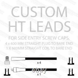 Lucas 25D Electronic Distributor Side Entry Cap Sports Coil 8mm Black HT Leads