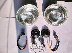 Lucas 7 Conversion LHD Headlight For 1950 Series 1 Land Rover 80 No Pilot