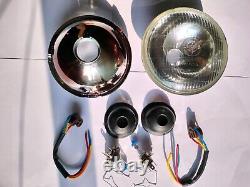 Lucas 7 Conversion LHD Headlight For 1950 Series 1 Land Rover 80 No Pilot
