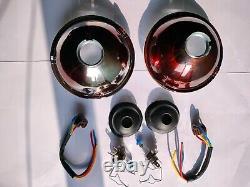 Lucas 7 Conversion LHD Headlight For 1950 Series 1 Land Rover 80 No Pilot