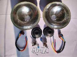 Lucas 7 Conversion LHD Headlight For 1950 Series 1 Land Rover 80 No Pilot