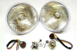 Lucas Head lamp light Halogen Conversion Land Rover Series 1 2 2a 3 86 88 LHD