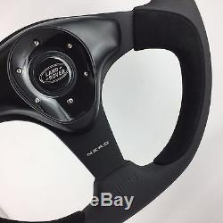 NEW! Genuine Momo Nero 350mm leather steering wheel with hub kit. LAND ROVER