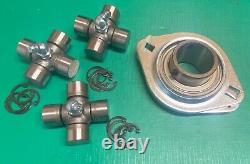 NEW Land Rover Series FAIREY PTO Drum Winch Driveshaft UJ & Support Bearing Kit