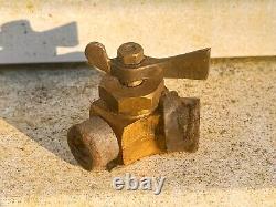 NOS Brass fuel tap. Enots Vintage car Land Rover Series MG Brough Norton, BSA