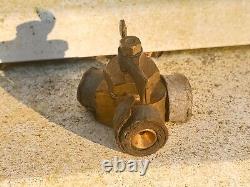 NOS Brass fuel tap. Enots Vintage car Land Rover Series MG Brough Norton, BSA