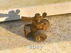 NOS Brass fuel tap. Enots Vintage car Land Rover Series MG Brough Norton, BSA