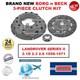 New Borg N Beck 3-pc Clutch Kit For Landrover Series Ii 2.1d 2.3 2.6 1958-1971