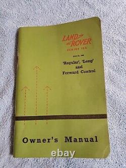 Original 1964 Land Rover Series IIA Owner's Manual VGC 2A 88 109 Forward Control