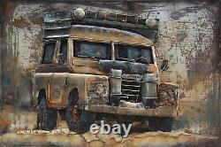 Original Land Rover Serie 2 Painting 3 Dimensional Home Office Decoration Deal