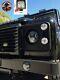 Pair Led Black Headlights Rhd E Marked 7 H4 For Land Rover Defender 90 110
