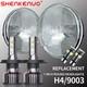 Pair 7inch Led Headlights High/low Beam Light 6000k For Mg Midget 1964-1979
