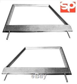 Pair Galvanised Door tops For Land Rover Series 2/2a Models 1958-71 Unglazed