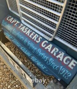 Personalised Hand Painted Land Rover Series Front Valance Apron, Garage, Display