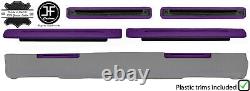 Purple Dash Dashboard 2x Leather Air Vents Plastic Trim Fits Land Rover Series 3
