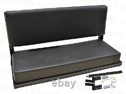 RDX Rear Bench Seat Black Vinyl Assembly for Defender / Series 2 / 3