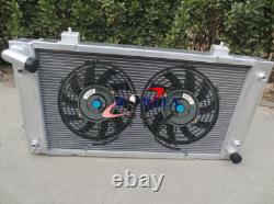 Radiator + Fans For 1987-1998 Land Rover Discovery Range Rover Series 1 3.9 V8