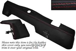 Red Stitch Lower Dash Dashboard Leather Covers Fits Land Rover Series 2 2a 3