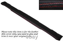 Red Stitch Top Dash Dashboard Leather Skin Covers Fits Land Rover Series 3