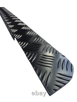 Series 2 / 3 (109) Set A (Wings & Sills)- 2mm Chequer Plate -Powdercoated Black