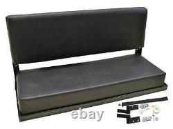 Series & Defender Bench Seat, Folding in Black Vinyl, 2 person Land Rover 320737