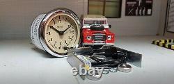 Smiths Dash Panel 12v 2 Analogue Time Clock Magnolia Land Rover Classic Car