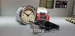 Smiths Dash Panel 12v 2 Analogue Time Clock Magnolia Land Rover Classic Car