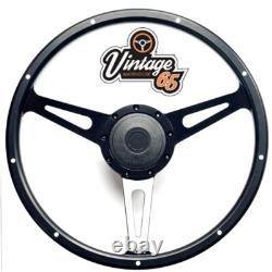 Steering Wheel & Boss Fittings 15 Black Wood For Land Rover Defenders 48 Spline