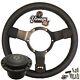 Steering Wheel & Boss Fitting Kit Upgrade 12 Vinyl Semi Dished For Classic Cars